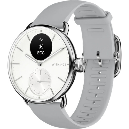 Mit der stilvollen Withings ScanWatch 2 Weiß ...