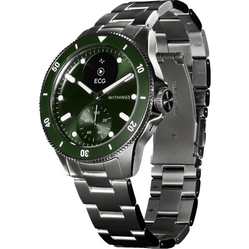 Mit der stilvollen Withings ScanWatch Nova Grün ...
