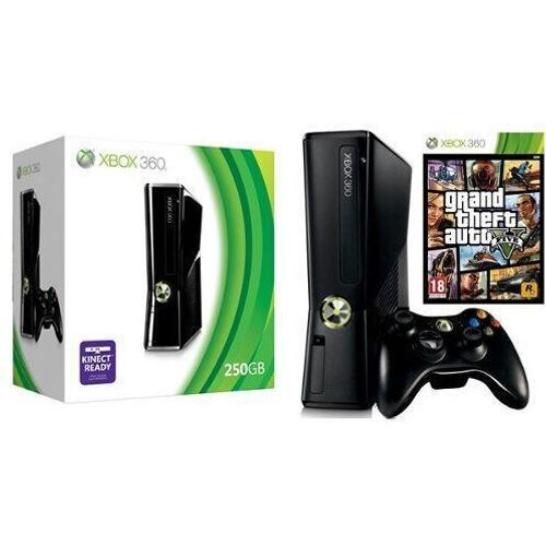 Consola Microsoft Xbox 360 Slim 250 GB + GTA 5 - ...