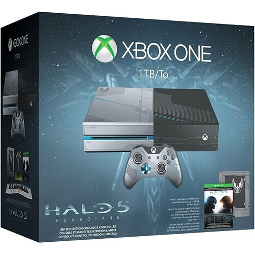Xbox One 1000GB - Grau - Limited Edition Halo 5: ...