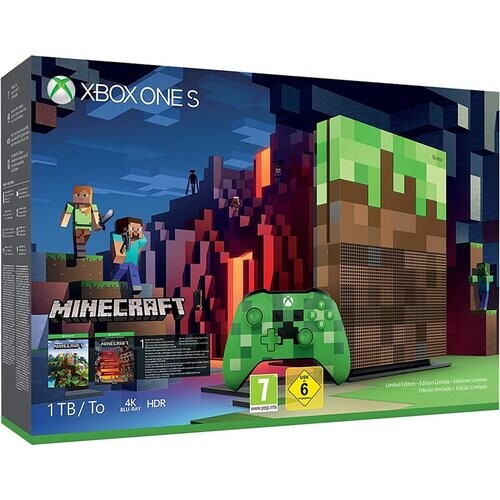 Konsole Xbox One S 1 TB - Minecraft Limited ...