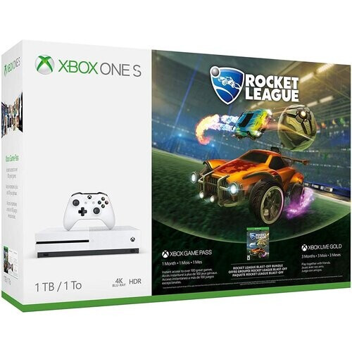 Microsoft Xbox One S 1To - Blanc + Rocket League ...