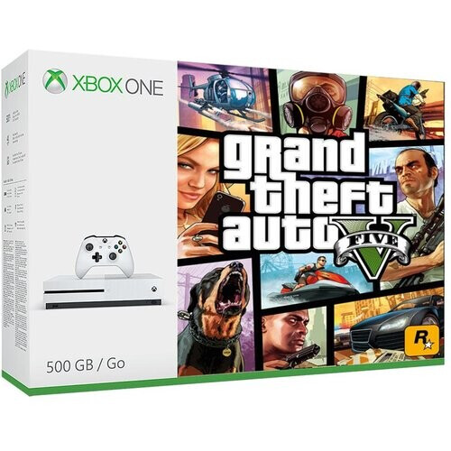 Console Microsoft Xbox One S 1 To + GTA 5 - Blanc ...