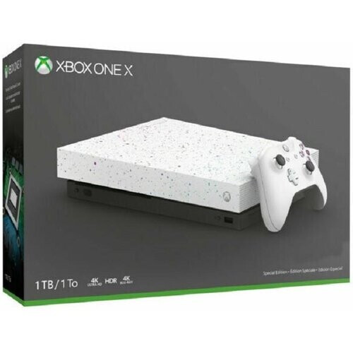 Console Microsoft Xbox One X  blanche possédant ...