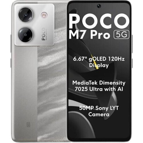 Xiaomi Poco M7 Pro 5G 512GB - Silver - Unlocked ...