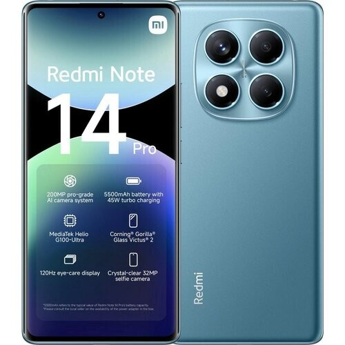 Xiaomi Redmi Note 14 Pro 4G 256GB - Azul - Libre ...